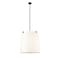 Z-Lite Weston Pendant, 6-Light, 24 In.W x 24 In.H, Matte Black/Cream 3502P24-MB - alternate 1